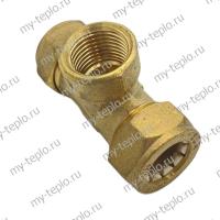 Тройник для труб из нержавеющей стали 15х1/2х15 вн. для воды (troydnerg1512vnJW)