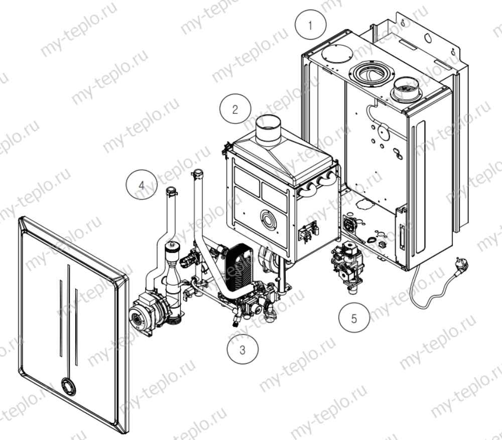 газовый котел Гидроста 250 запчасти купить в Костанае