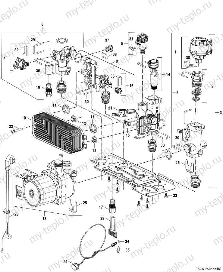Запчасти Buderus Logamax U072-35K купить в Костанае