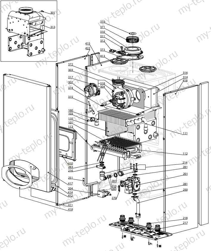 Запчасти Ariston CLAS B EVO 24 FF купить в Костанае