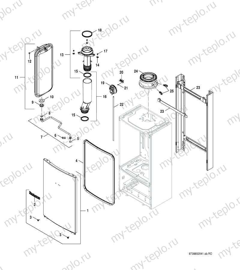 Запчасти для Buderus Logamax GB062-14: схема Запчасти Buderus Logamax GB062-14 купить в Костанае