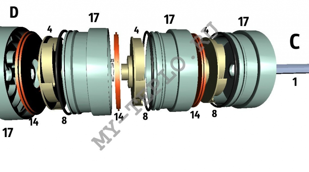 Запчасти Джилекс Водомет 110/110