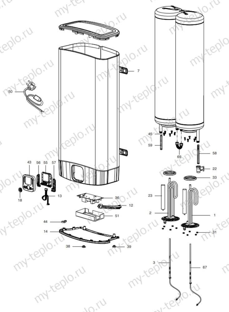 Запчасти для Ariston ABS VLS EVO INOX QH 30 D: схема Запчасти Ariston ABS VLS EVO INOX QH 30 D купить в Костанае