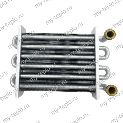 Теплообменник первичный для котлов Biasi Delta, аналог BI1442116, BI1302100 (BIHE01-C)